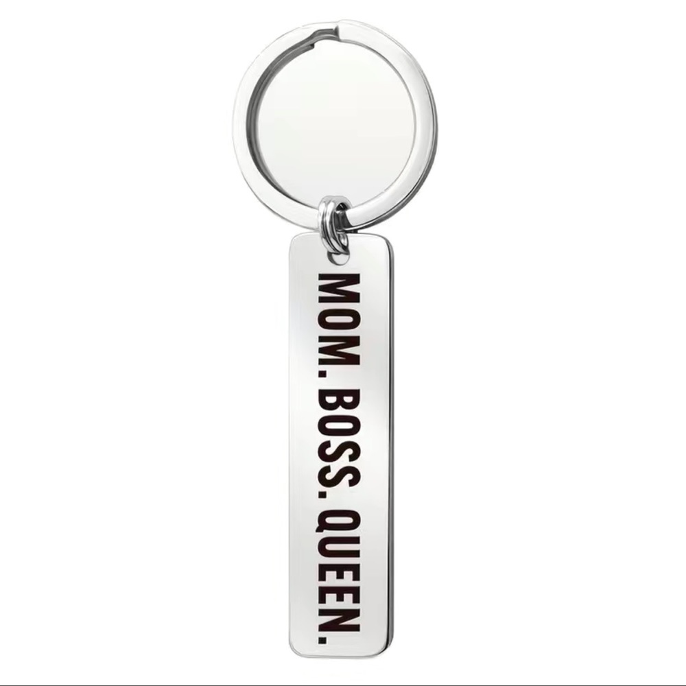 MOM BOSS QUEEN New Stainless Steel Keychain For Moms